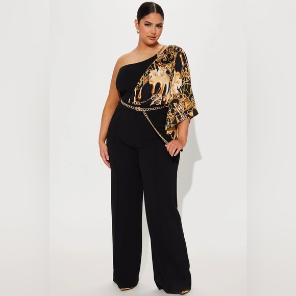 Vivian One Shoulder Jumpsuit - Picture 7 of 7